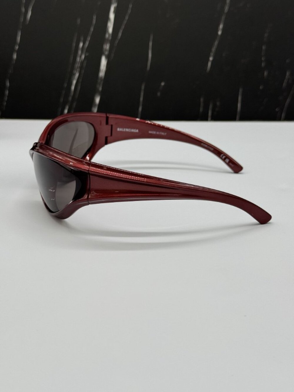 NEW BALENCIAGA BB0317S 002 BURGUNDY UNISEX SUNGLASSES BALENCIAGA EYEWEAR - Picture 7 of 10